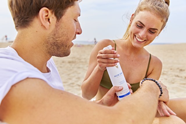 Forever first spray on the beach